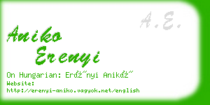 aniko erenyi business card